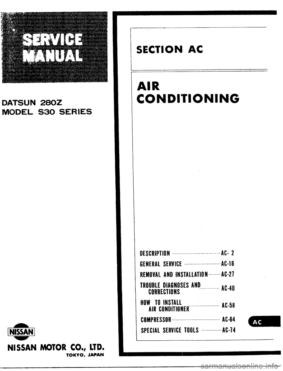 DATSUN 510 1979  Service Repair Manual 