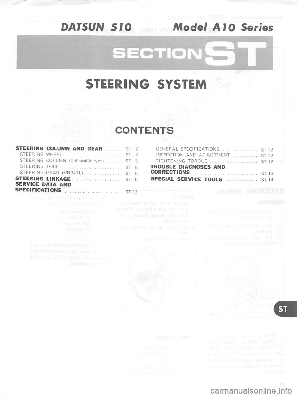 DATSUN 510 1980  Service Repair Manual 