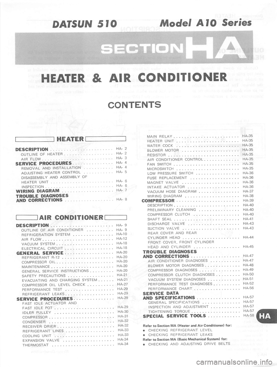 DATSUN 510 1980  Service Repair Manual 