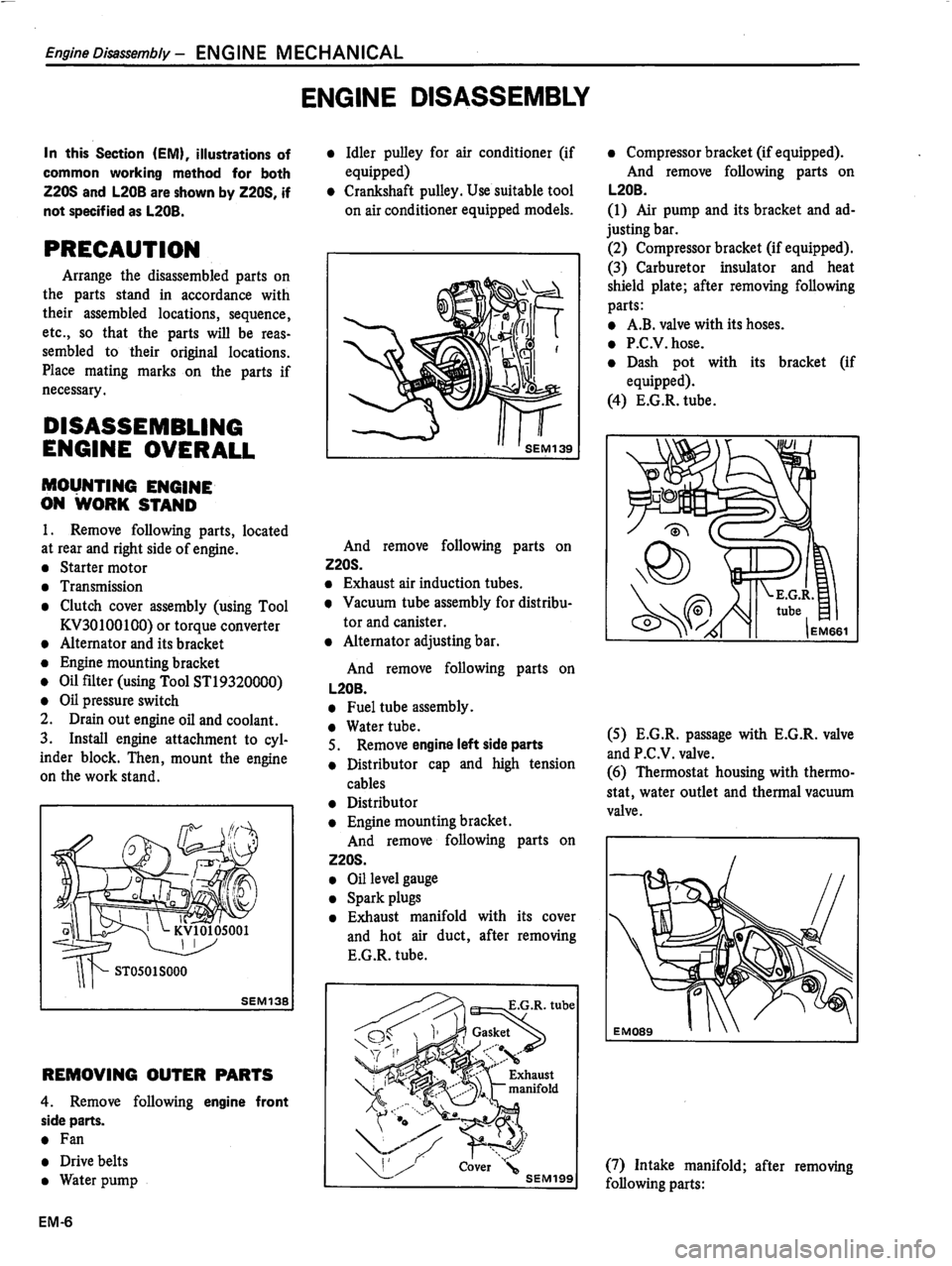 DATSUN 510 1980  Service Repair Manual 