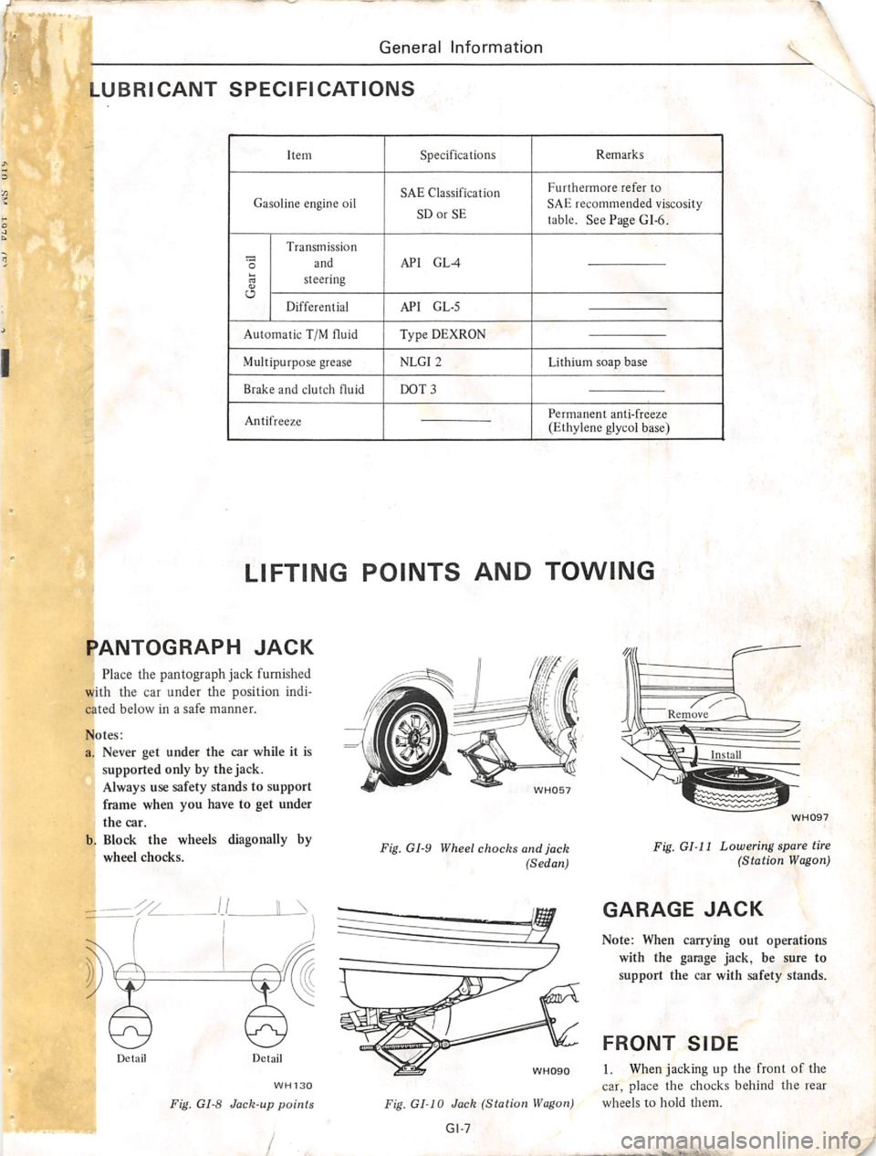 DATSUN 610 1974  Service Manual 