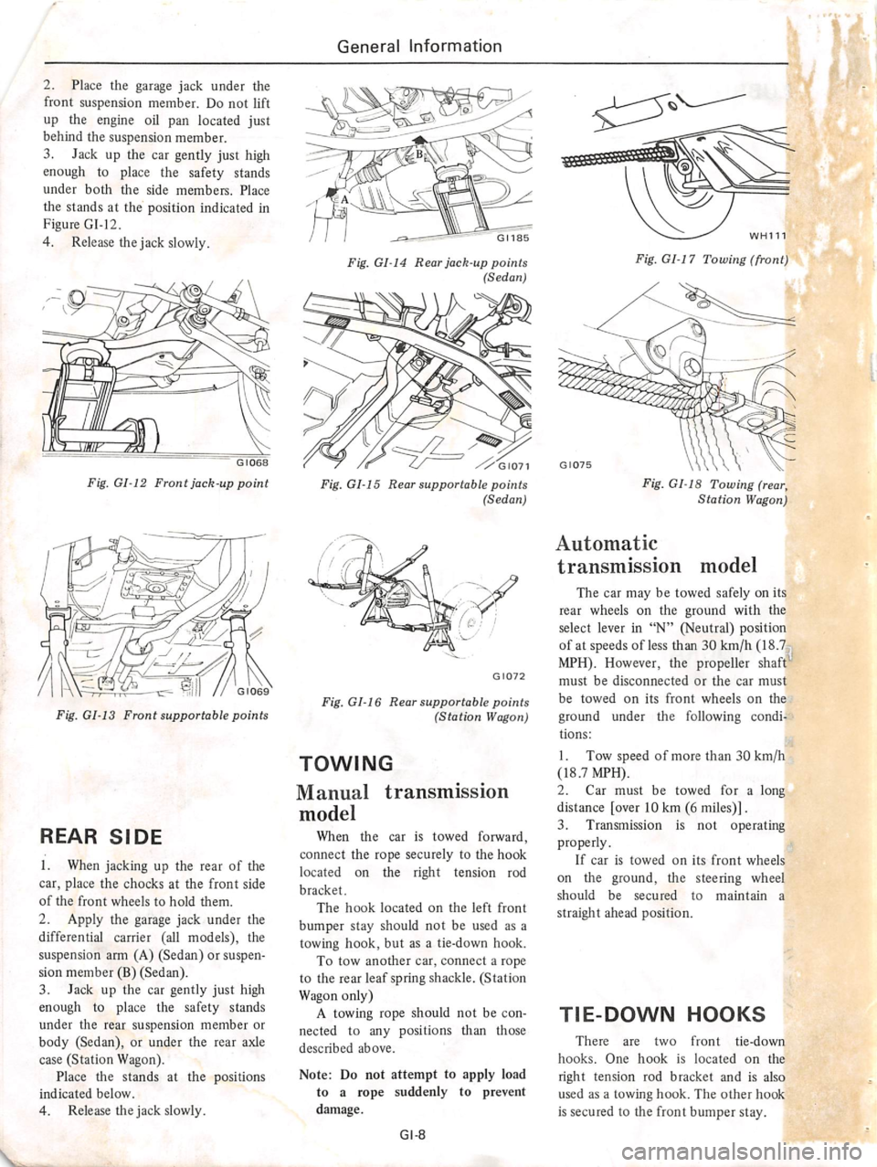 DATSUN 610 1974  Service Manual 