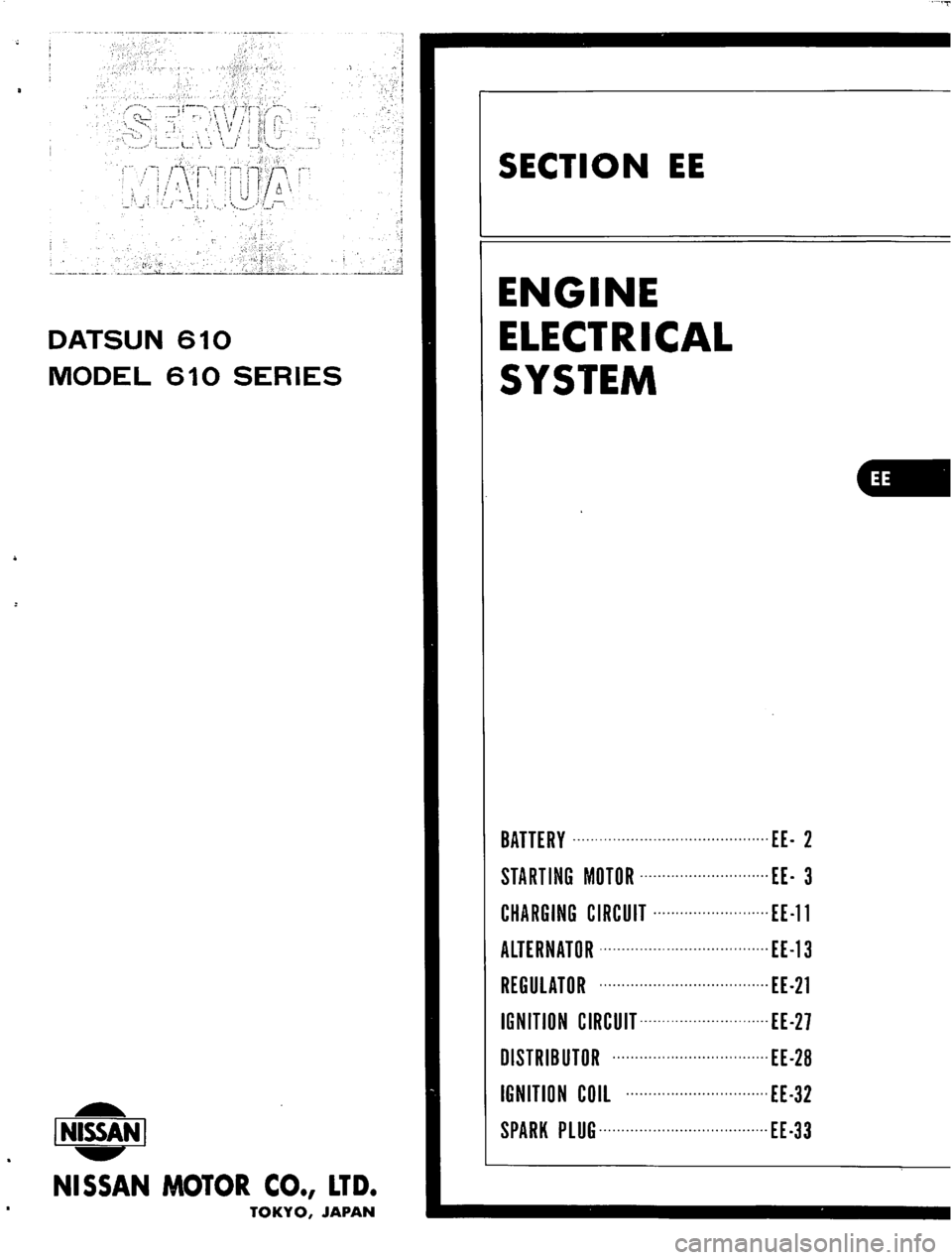 DATSUN 610 1974  Service Manual 