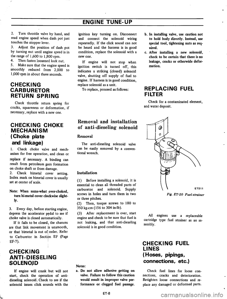 DATSUN 610 1974  Service Manual 