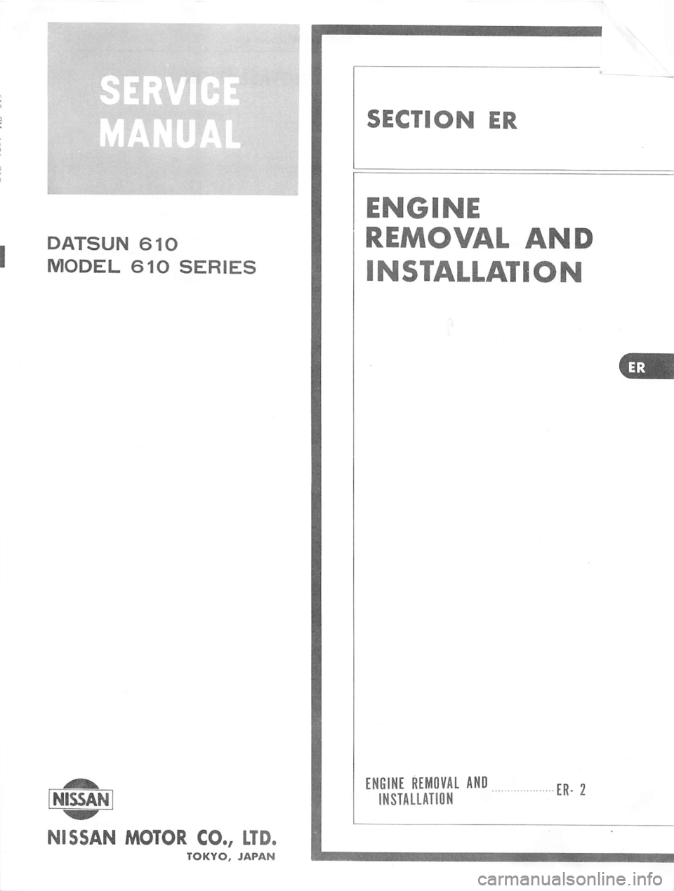 DATSUN 610 1974  Service Manual 
