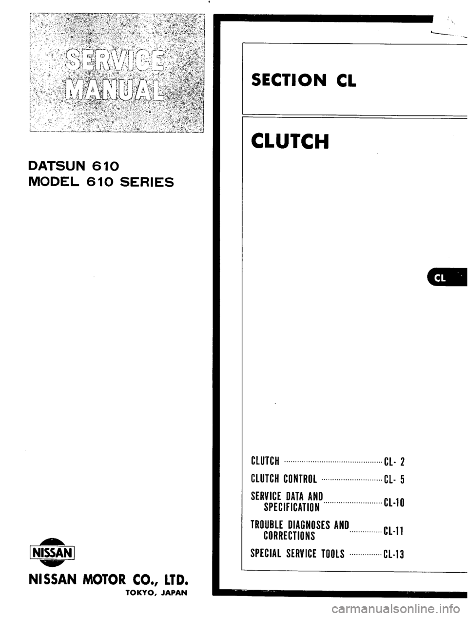 DATSUN 610 1974  Service Manual 