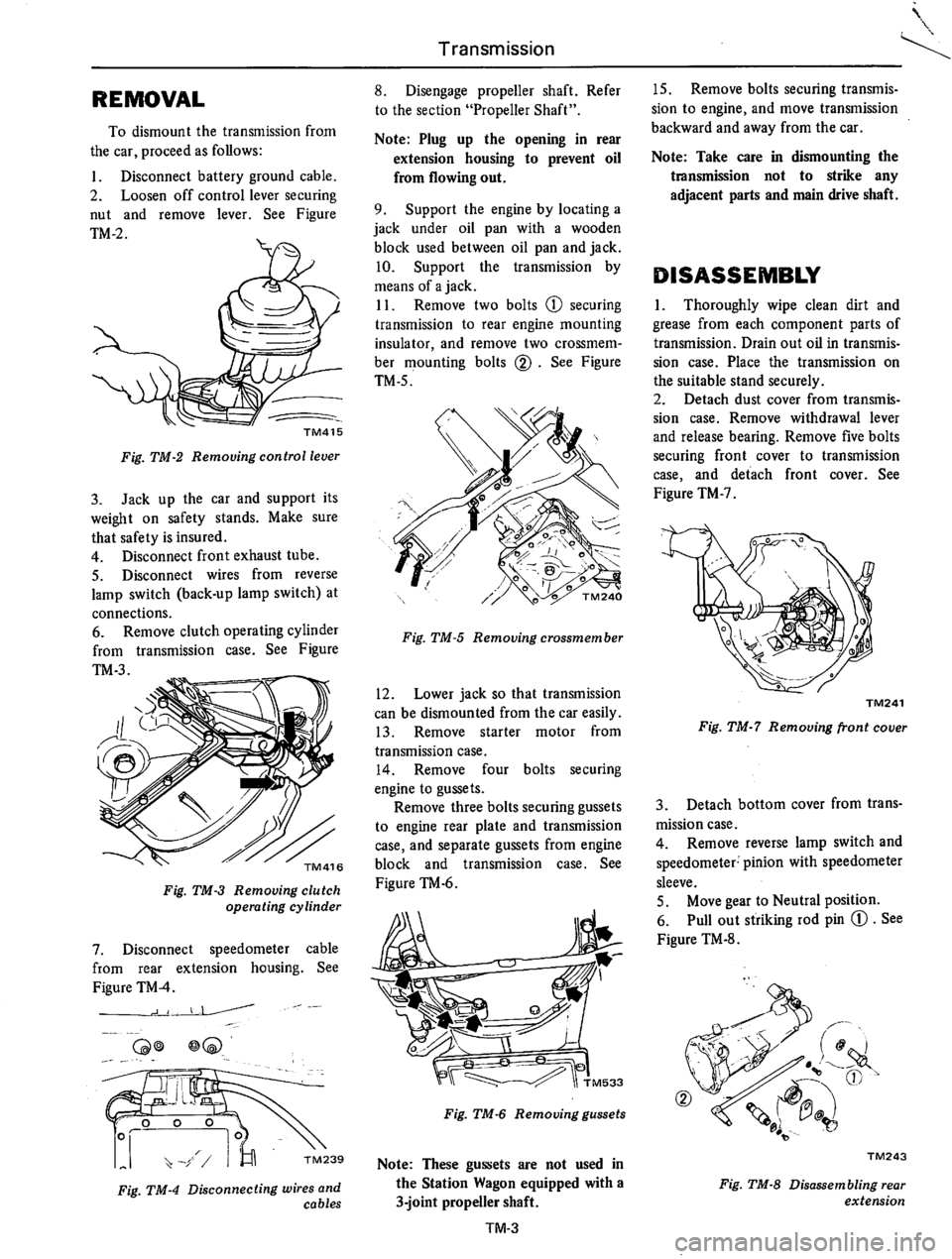 DATSUN 610 1974  Service Manual 
