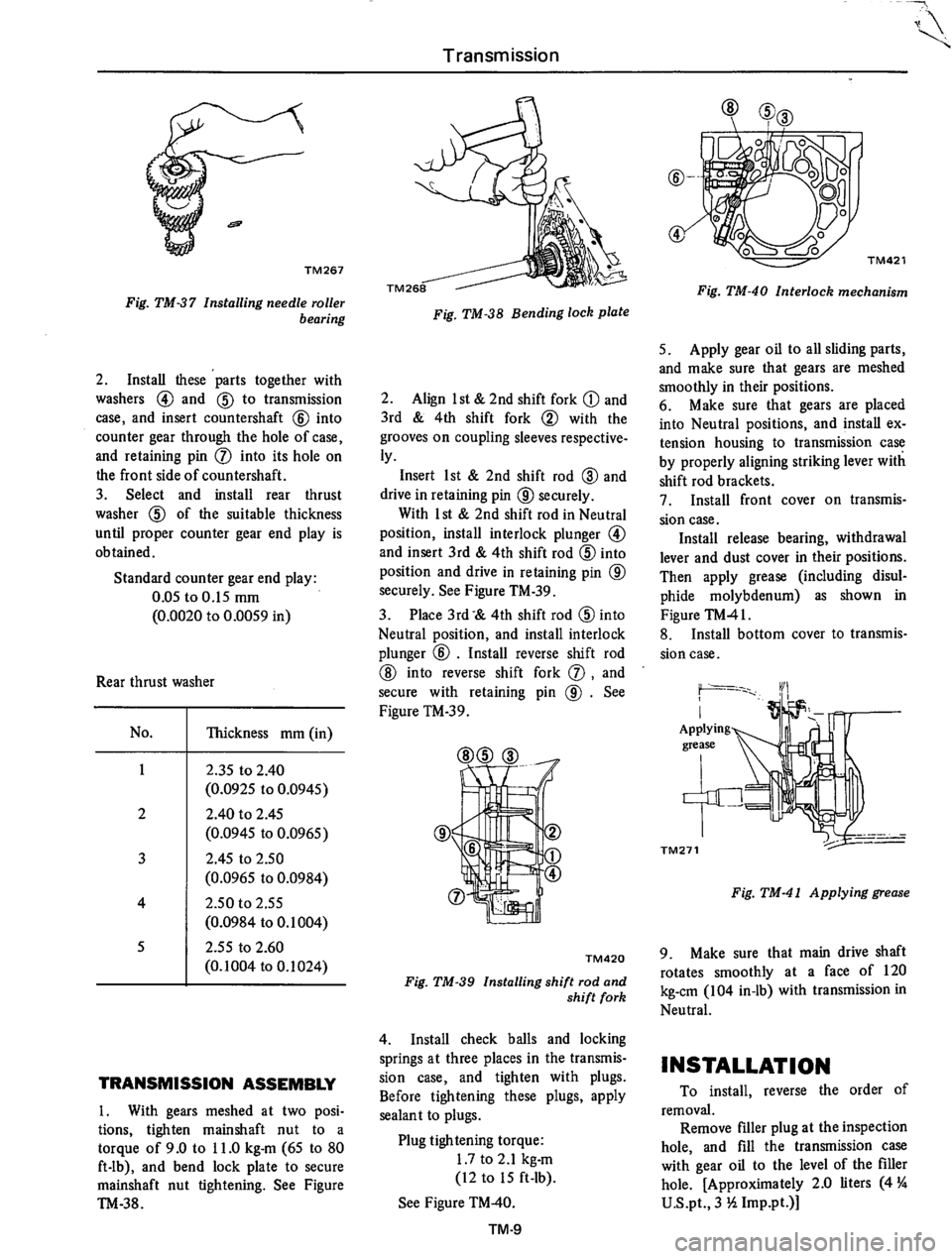 DATSUN 610 1974  Service Manual 