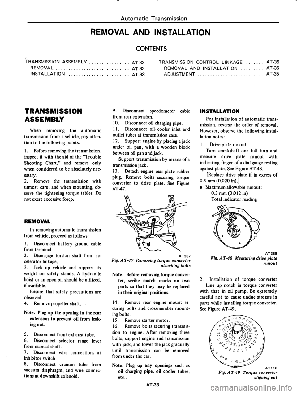 DATSUN 610 1974  Service Manual 