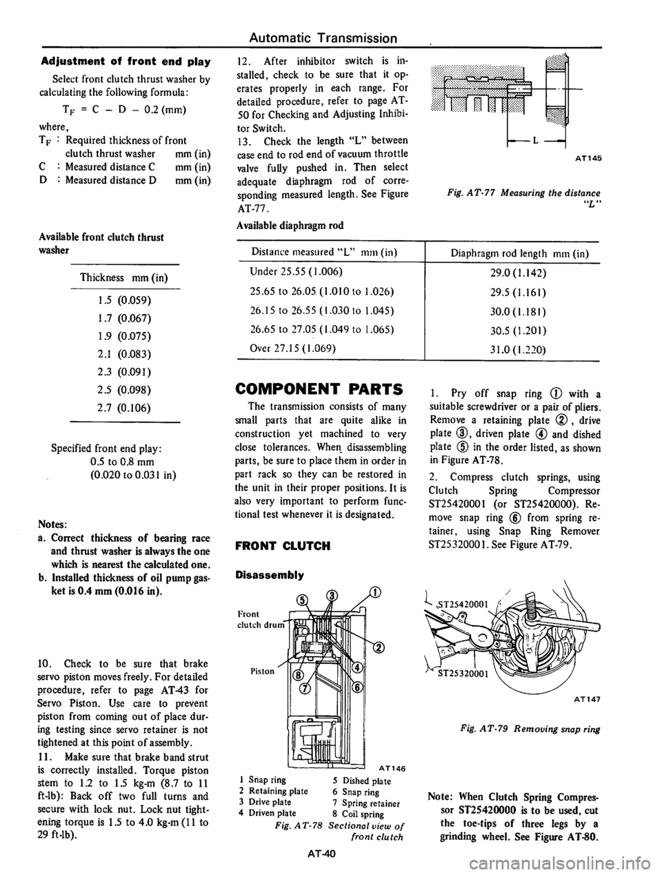 DATSUN 610 1974  Service Manual 