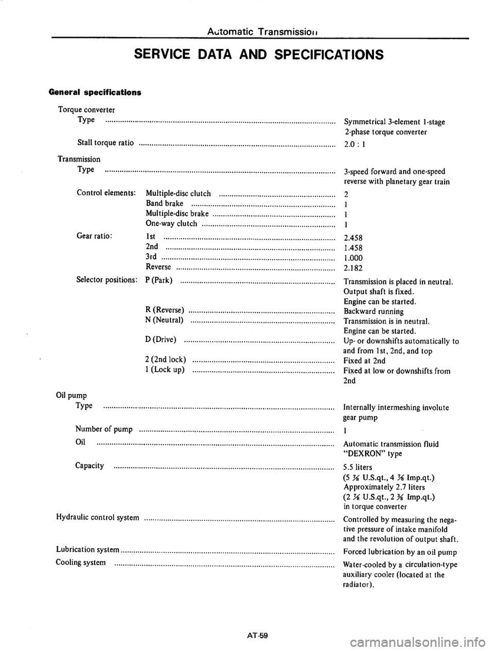 DATSUN 610 1974  Service Manual 