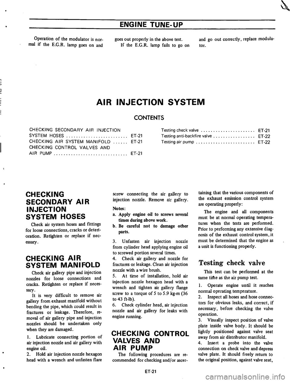 DATSUN 610 1974  Service Manual 