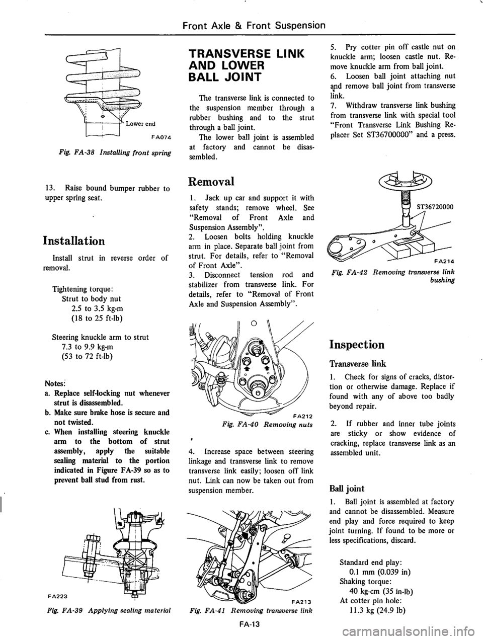 DATSUN 610 1974  Service Manual 