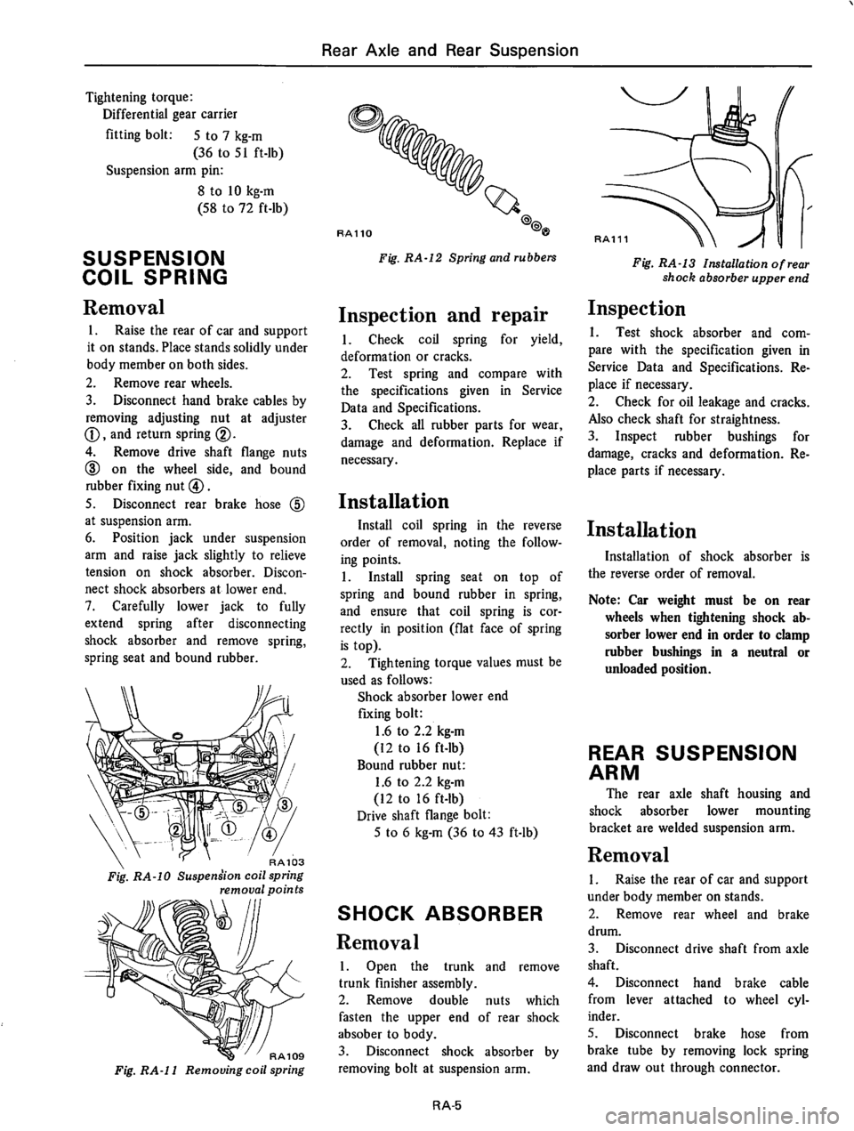DATSUN 610 1974  Service Manual 