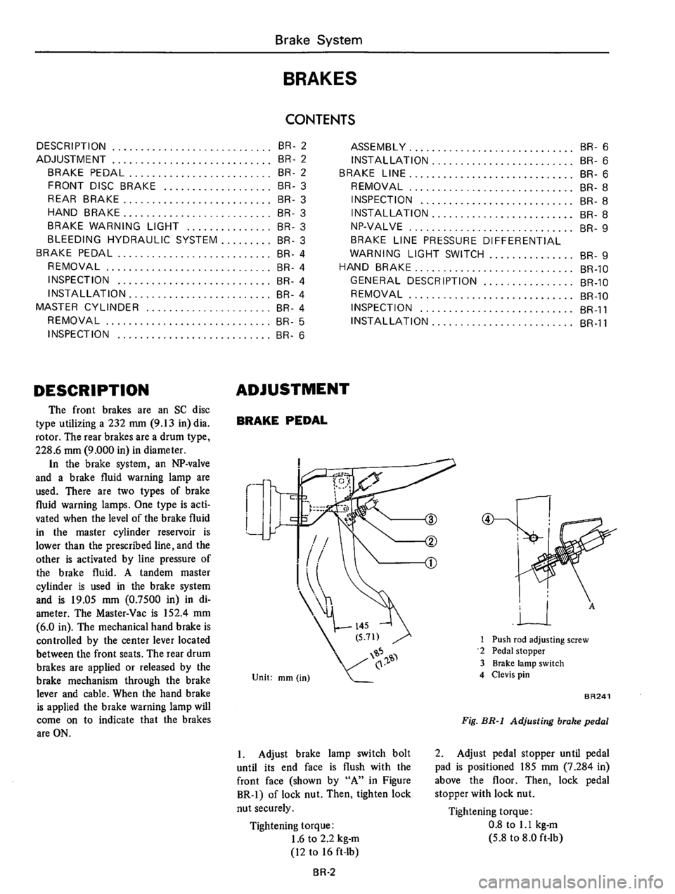 DATSUN 610 1974  Service Manual 