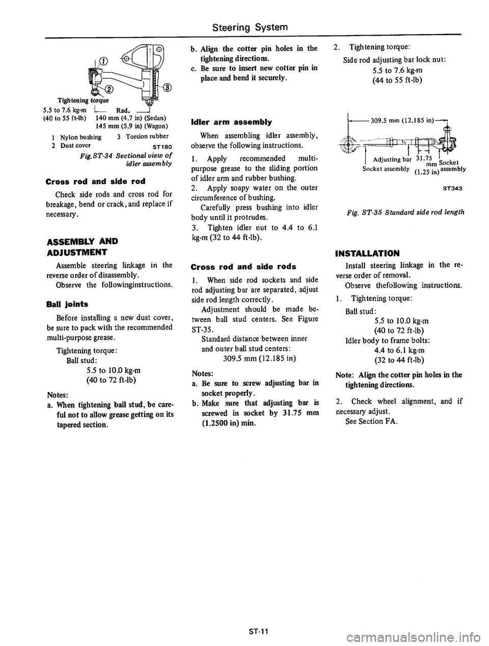 DATSUN 610 1974  Service Manual 