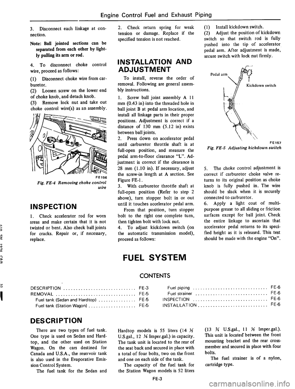 DATSUN 610 1974  Service Manual 