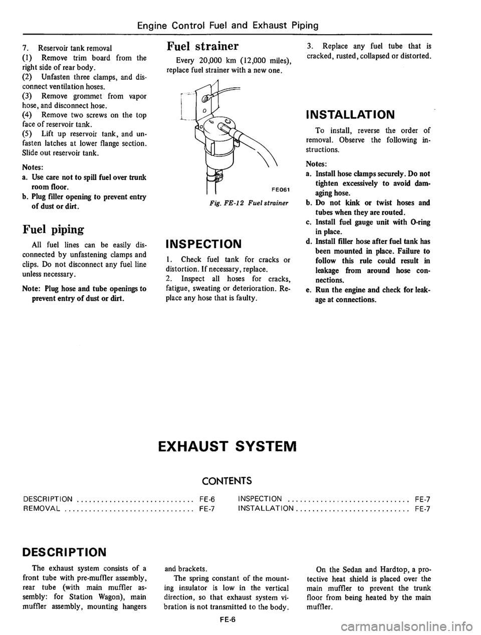 DATSUN 610 1974  Service Manual 