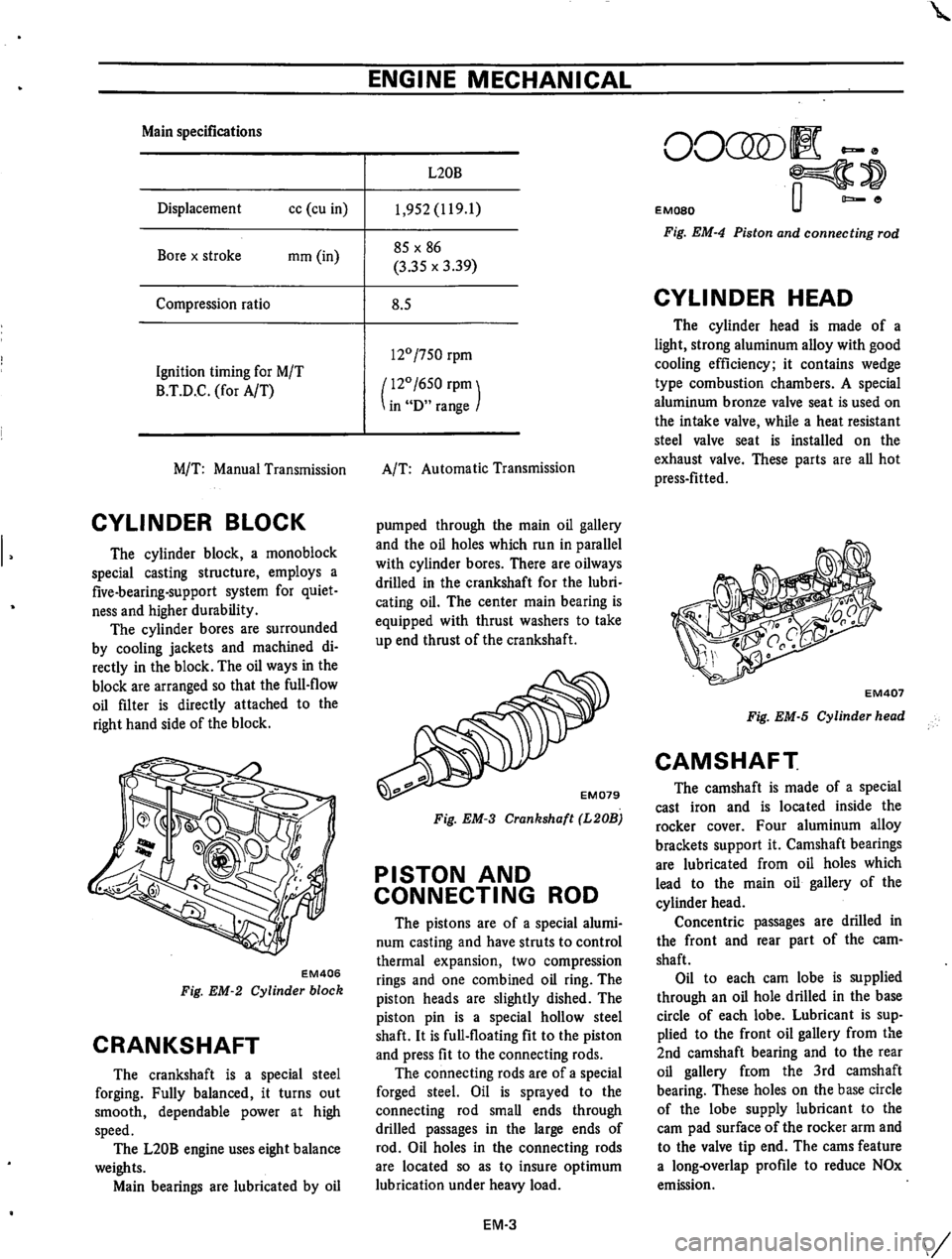 DATSUN 610 1974  Service Manual 