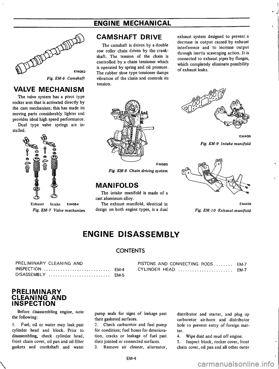 DATSUN 610 1974  Service Manual 