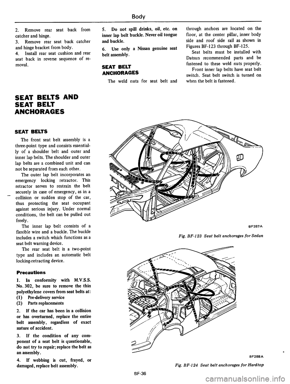 DATSUN 610 1974  Service Manual 