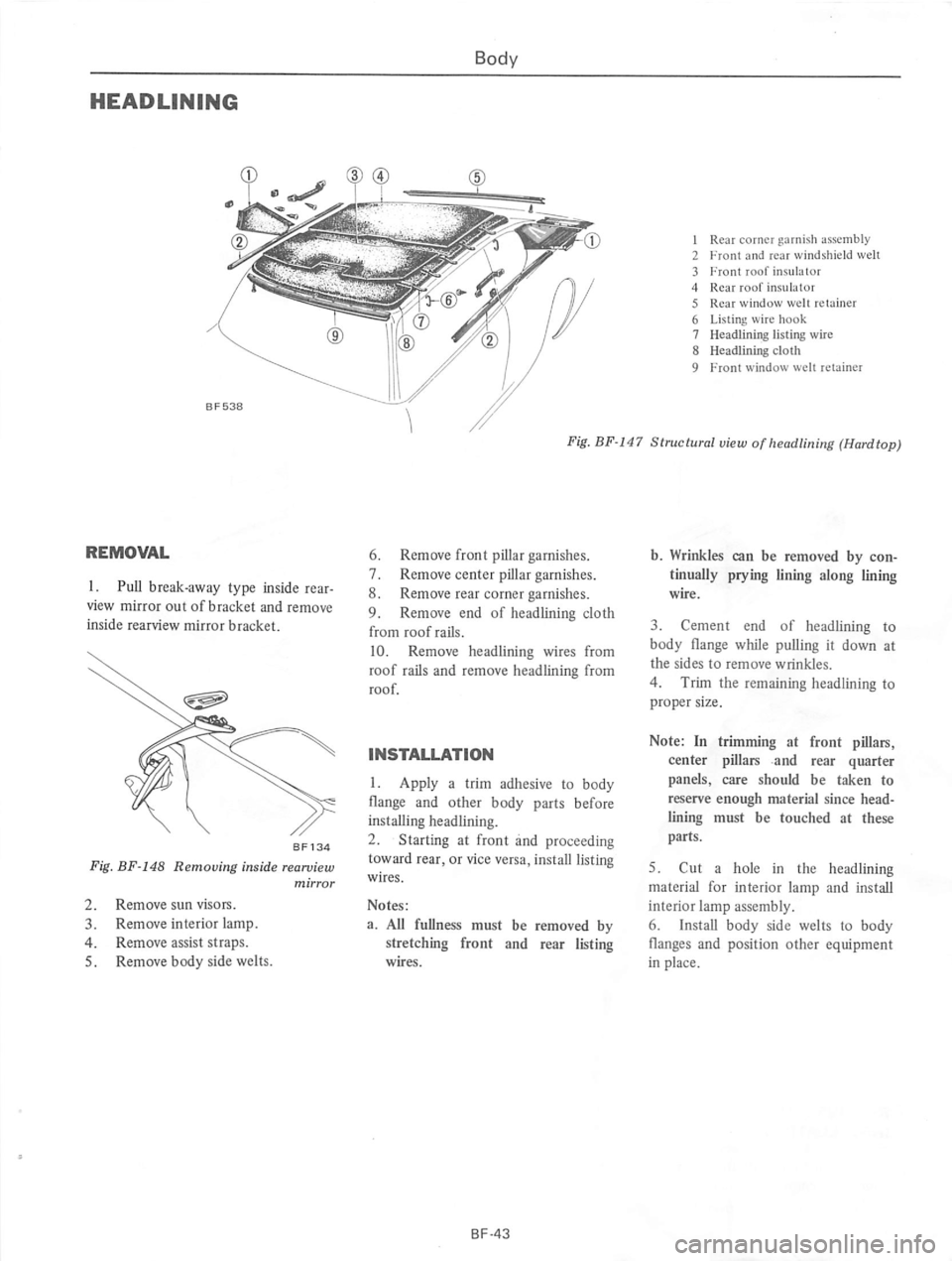 DATSUN 610 1974  Service Manual 