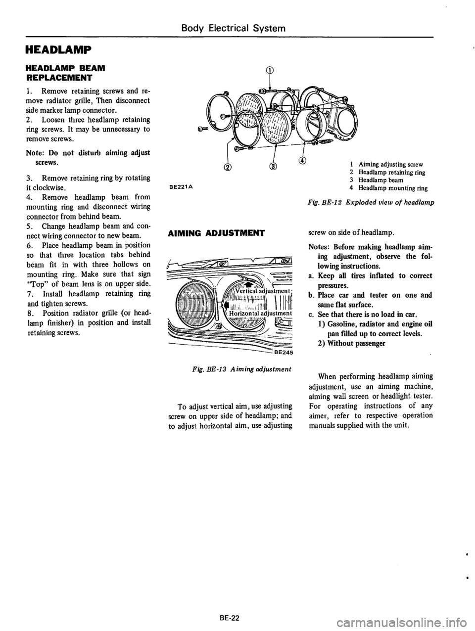 DATSUN 610 1974  Service Manual 