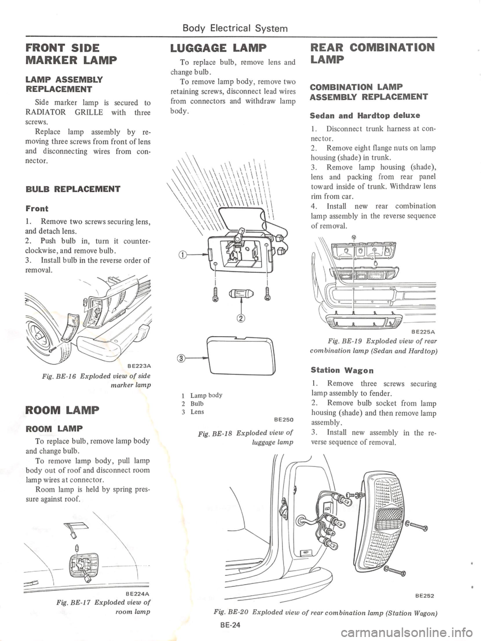 DATSUN 610 1974  Service Manual 