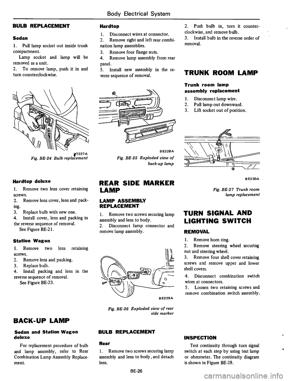 DATSUN 610 1974  Service Manual 