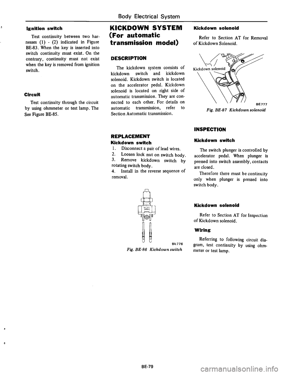 DATSUN 610 1974  Service Manual 