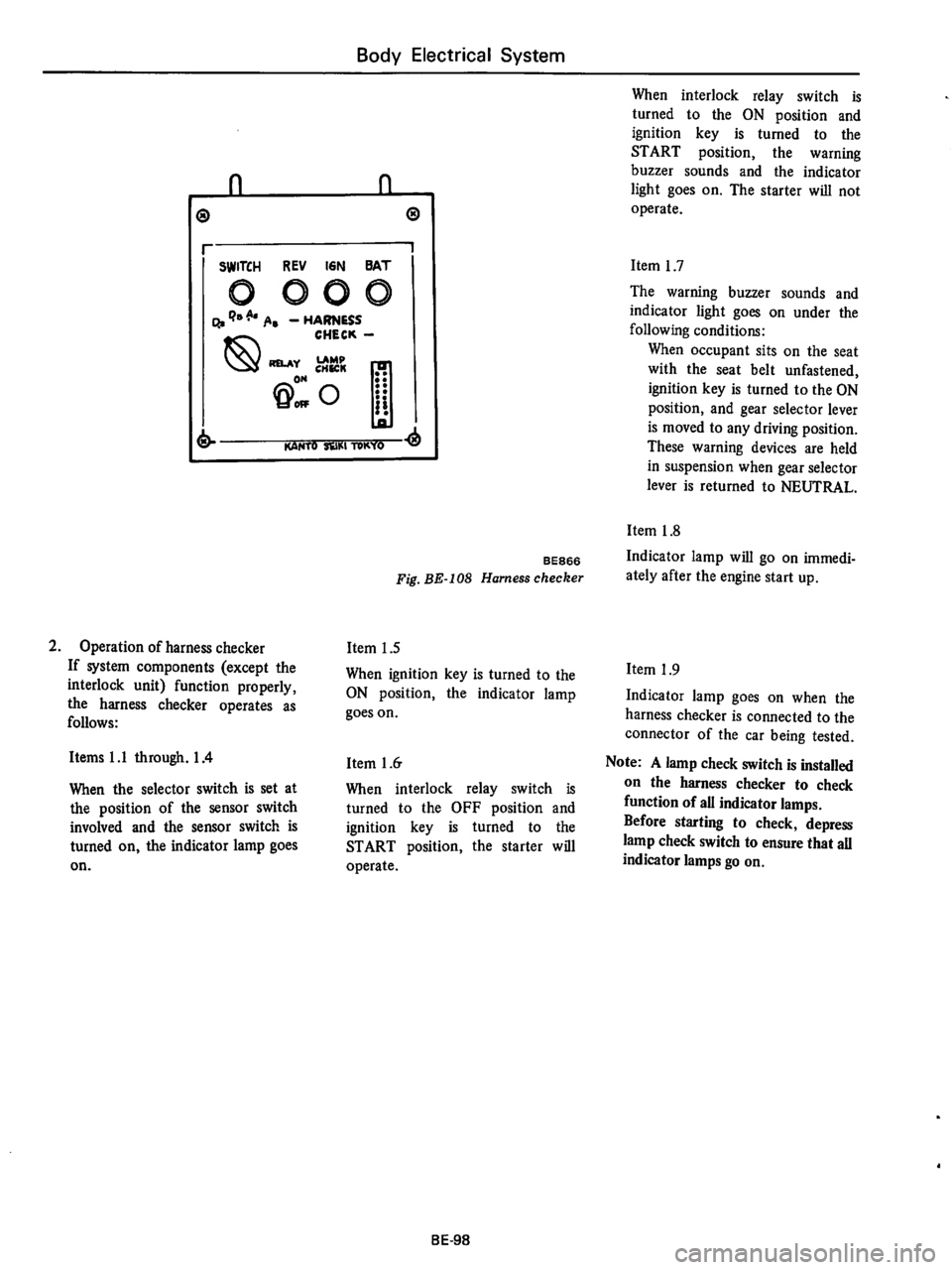 DATSUN 610 1974  Service Manual 