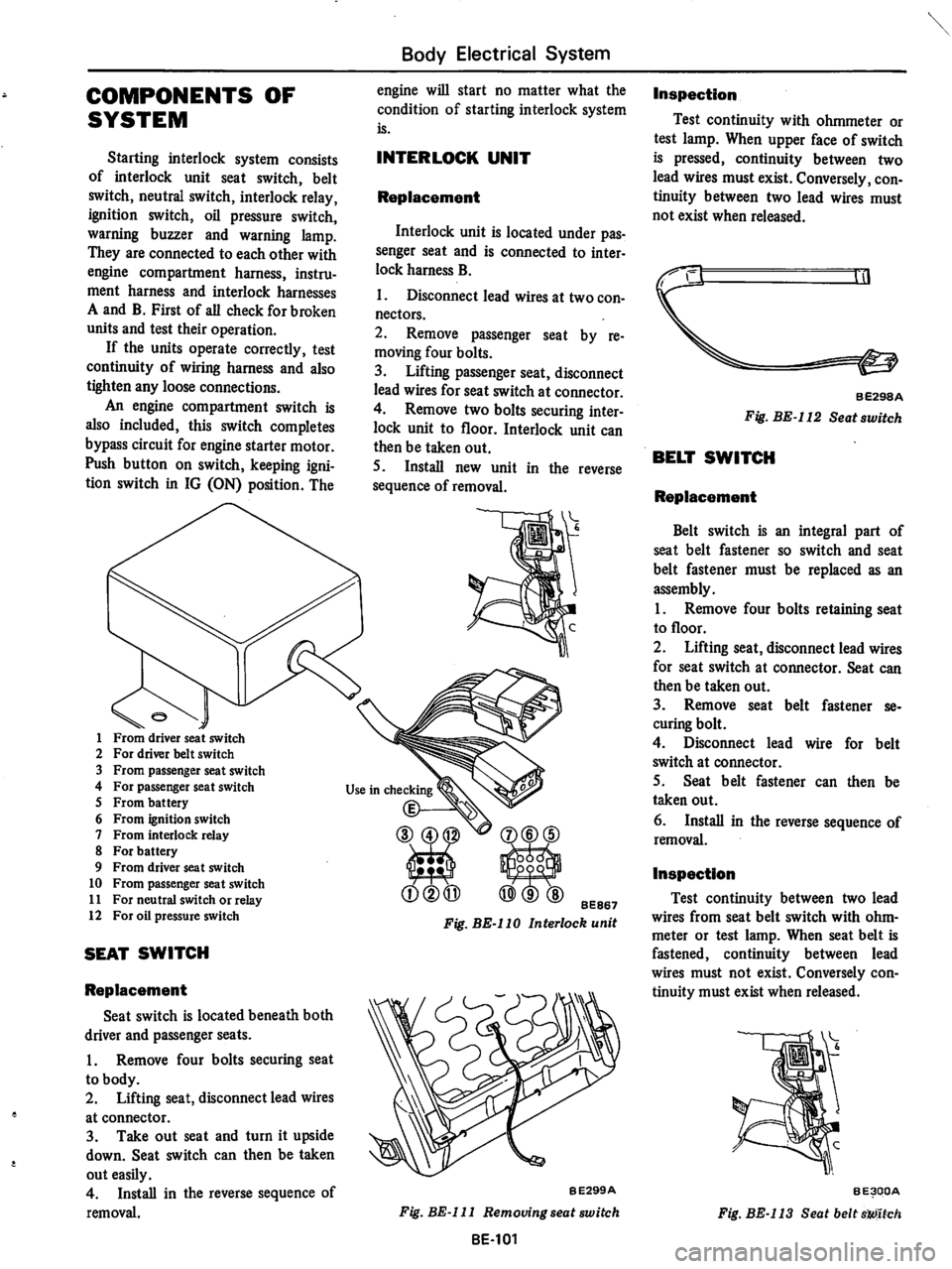 DATSUN 610 1974  Service Manual 