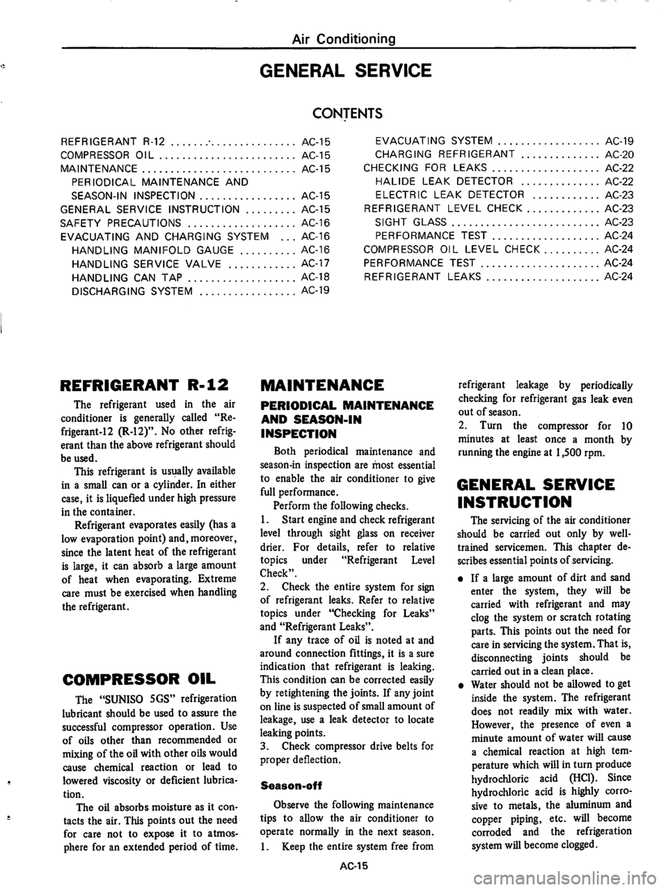 DATSUN 610 1974  Service Manual 