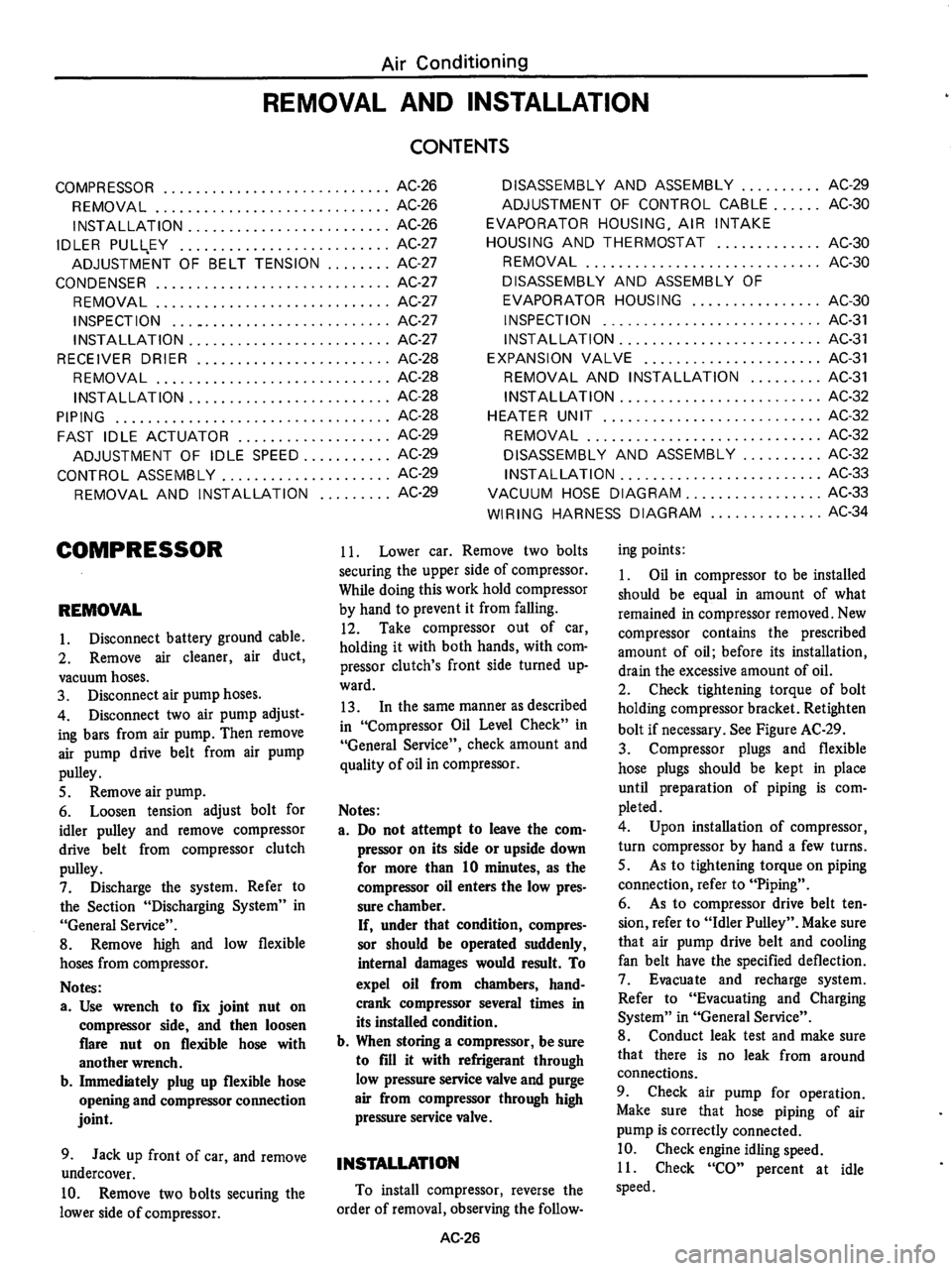 DATSUN 610 1974  Service Manual 