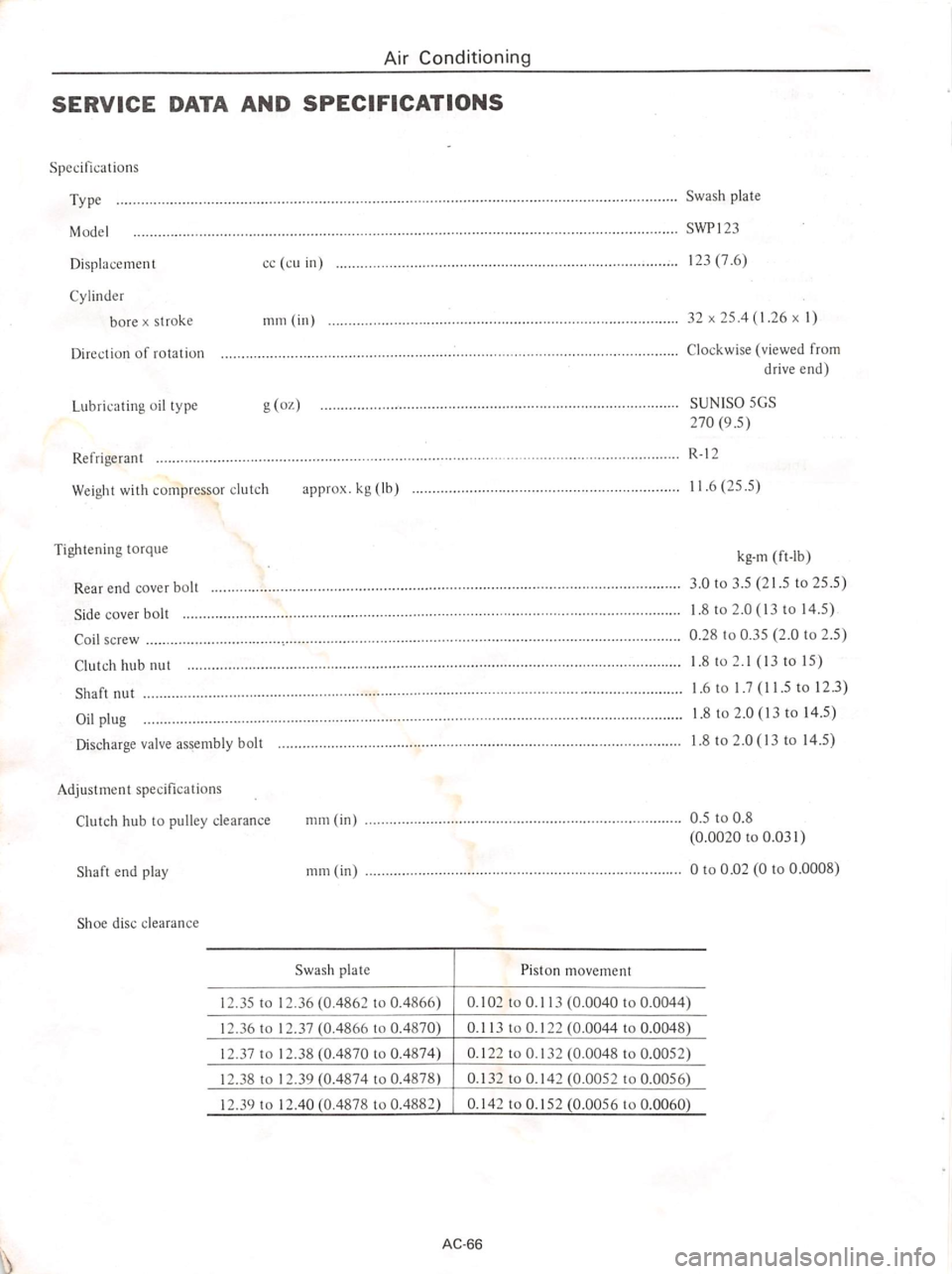 DATSUN 610 1974  Service Manual 