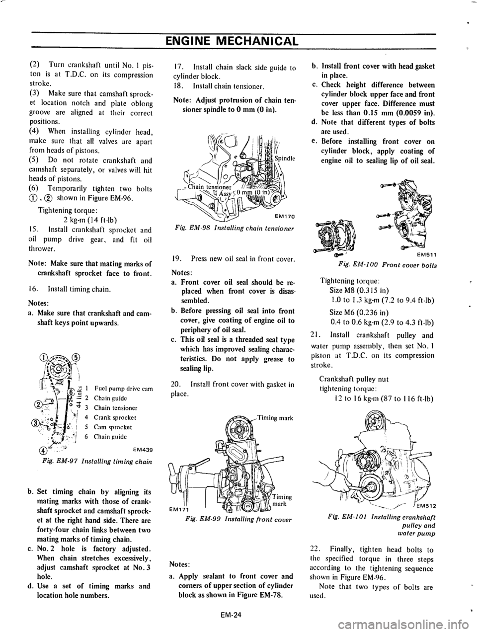 DATSUN 610 1974  Service Manual 