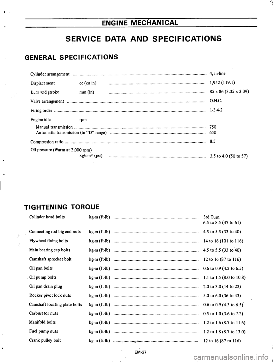 DATSUN 610 1974  Service Manual 