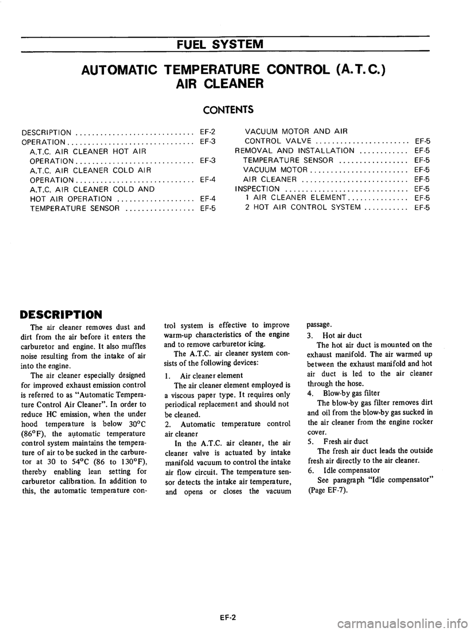 DATSUN 610 1975  Service Manual 