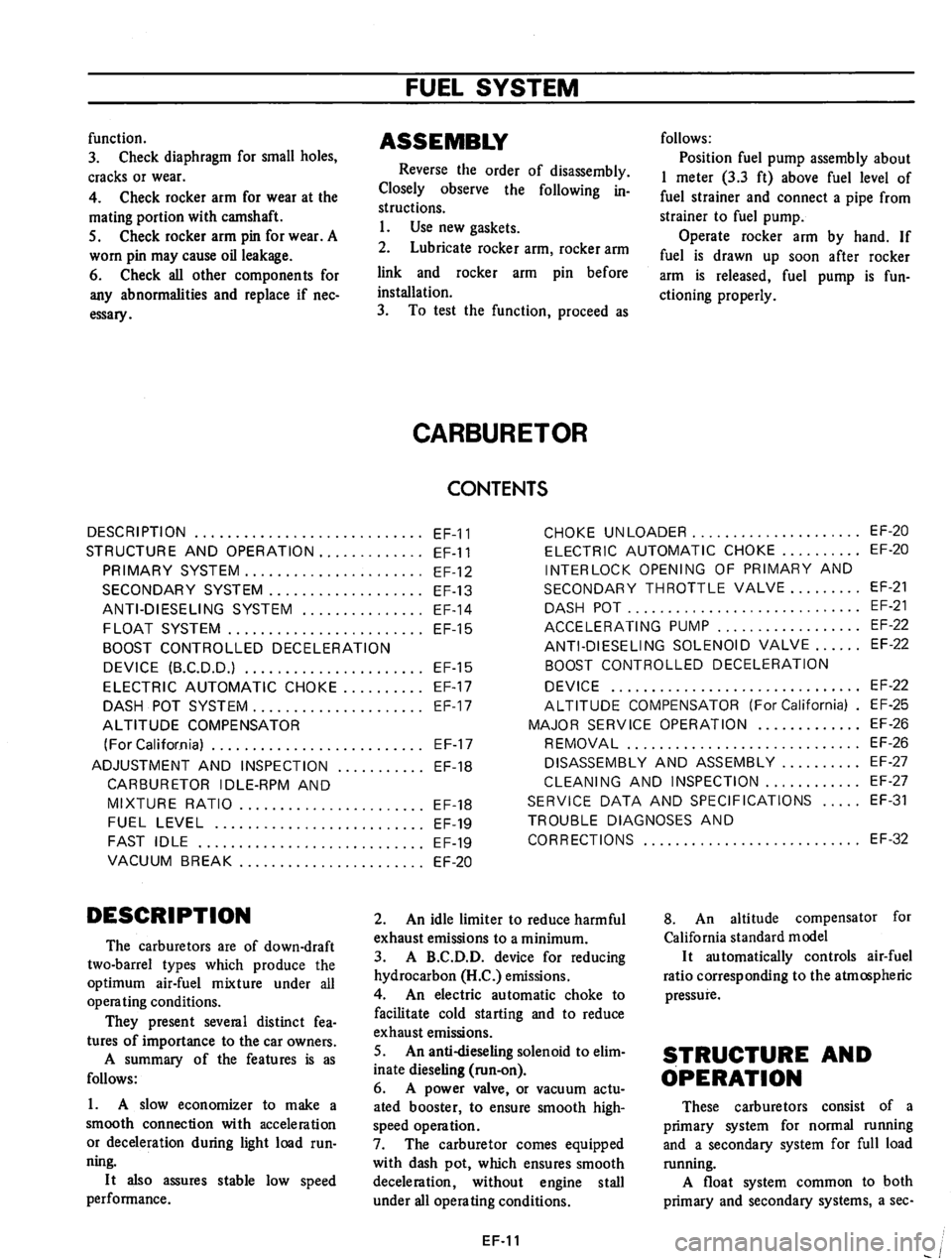 DATSUN 610 1975  Service Manual 