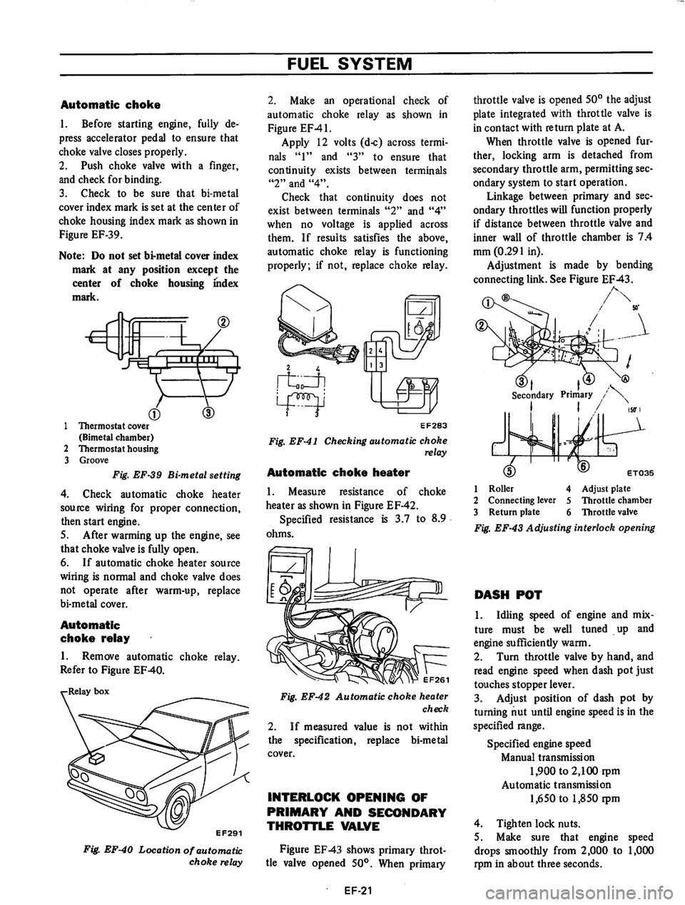DATSUN 610 1975  Service Manual 