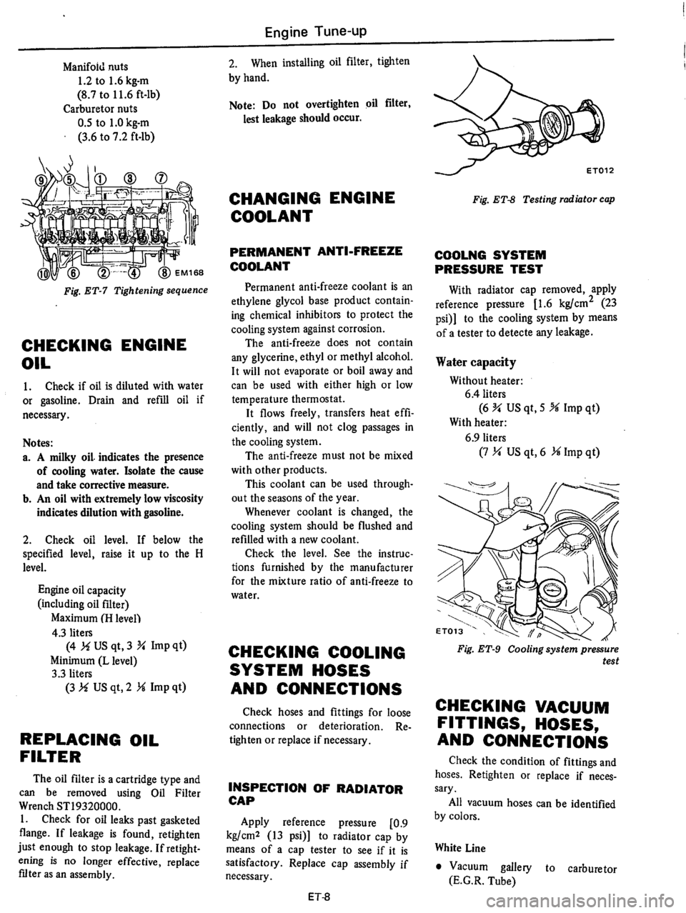 DATSUN 610 1975  Service Manual 