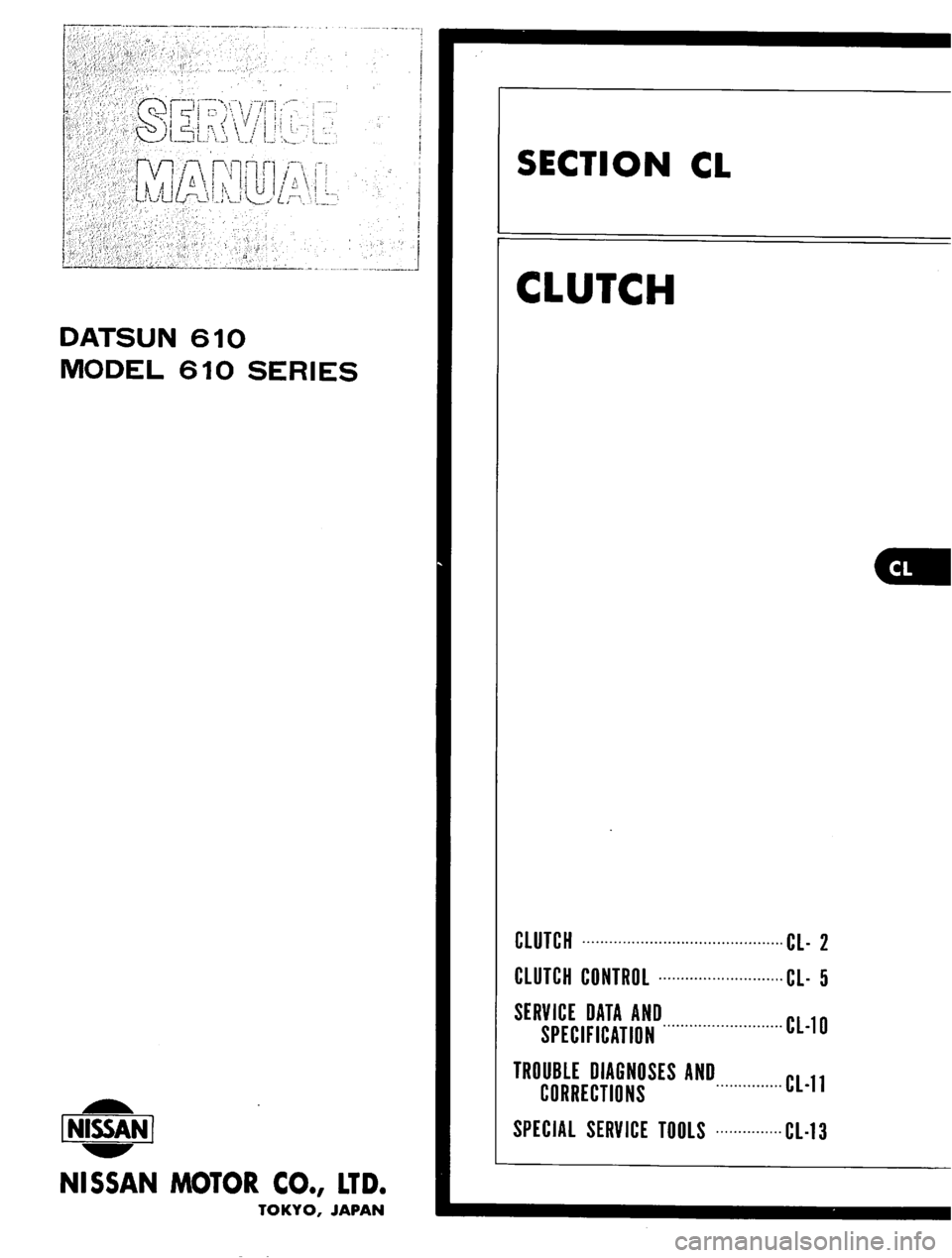 DATSUN 610 1975  Service Manual 