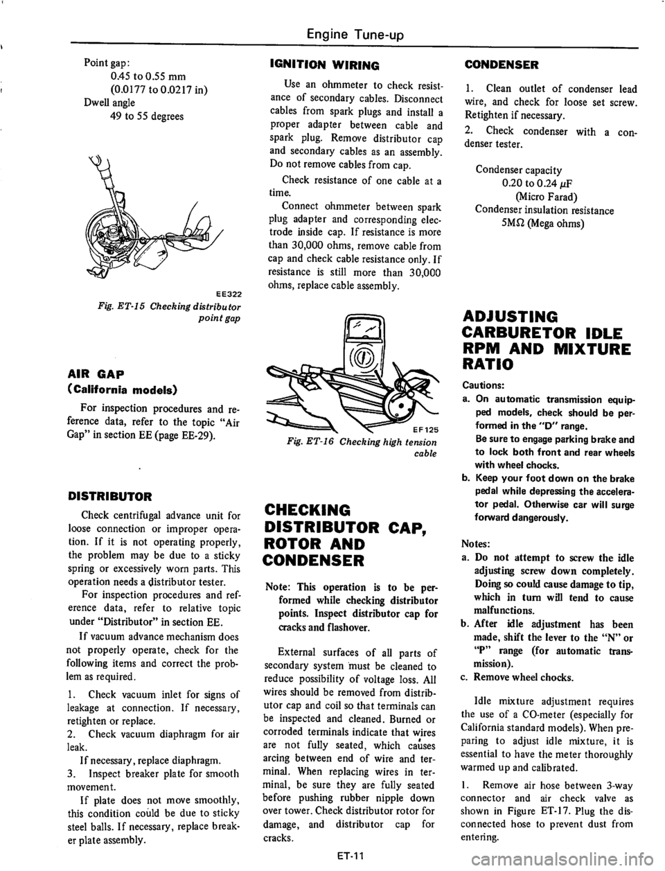 DATSUN 610 1975  Service Manual 