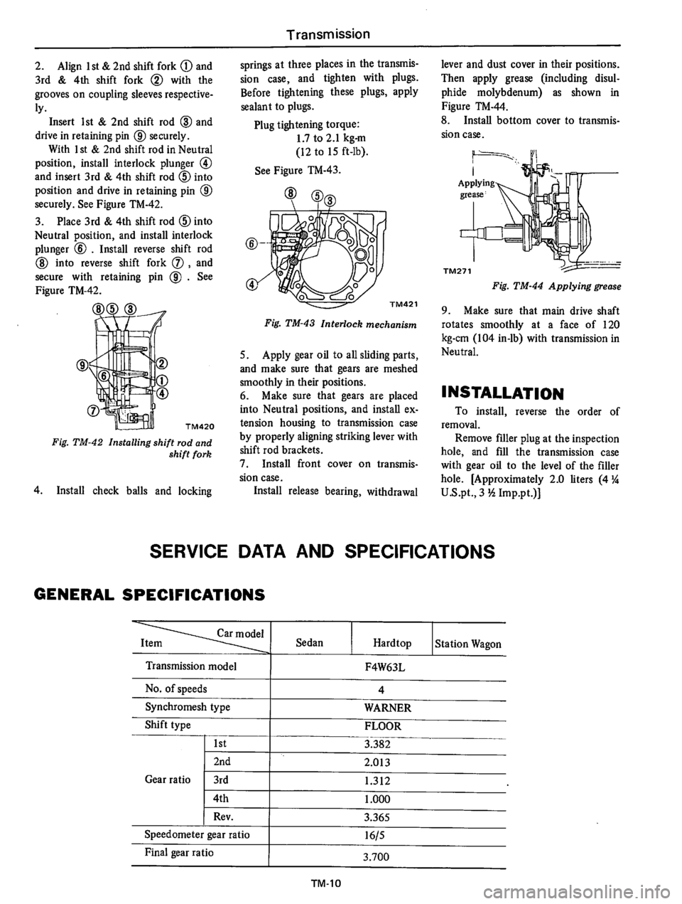 DATSUN 610 1975  Service Manual 
