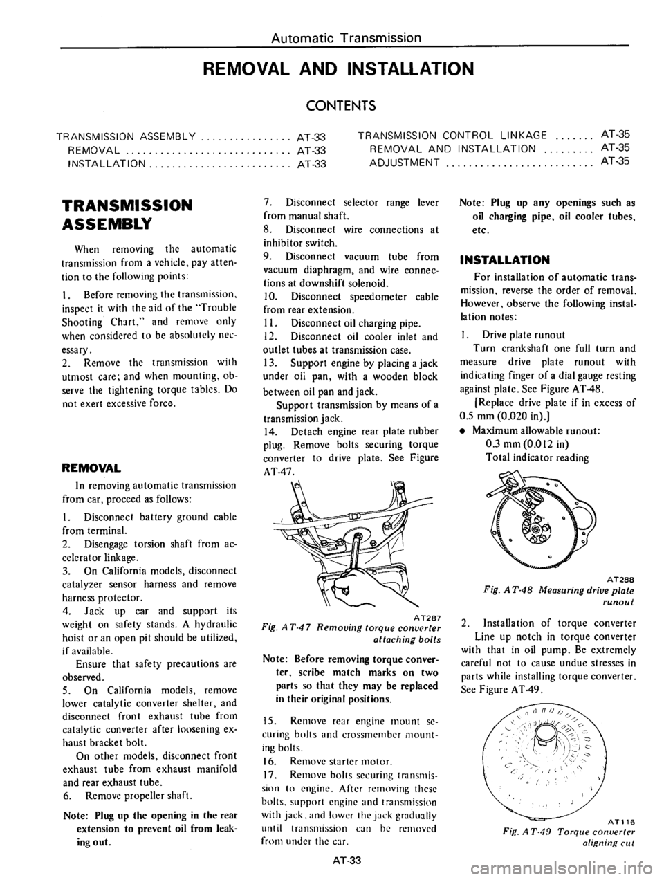 DATSUN 610 1975  Service Manual 