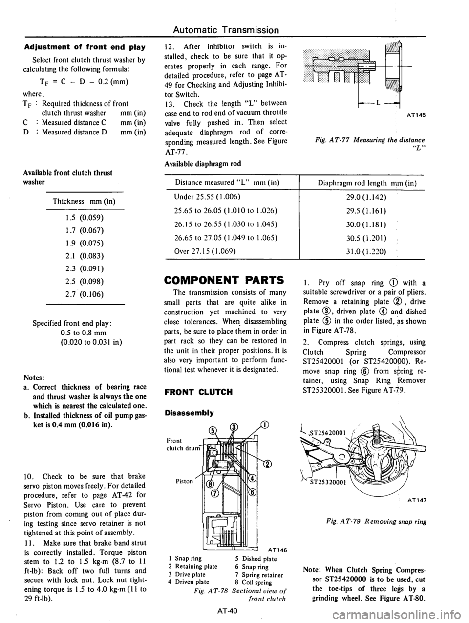 DATSUN 610 1975  Service Manual 