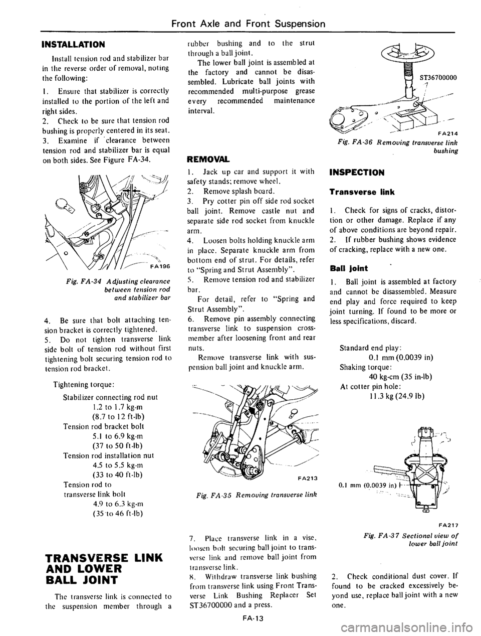DATSUN 610 1975  Service Manual 