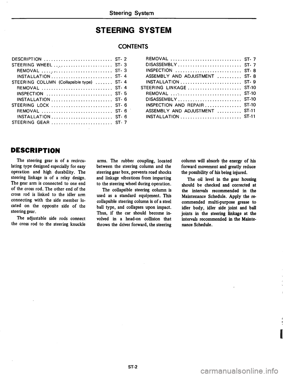DATSUN 610 1975  Service Manual 