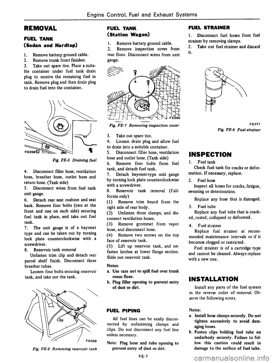 DATSUN 610 1975  Service Manual 