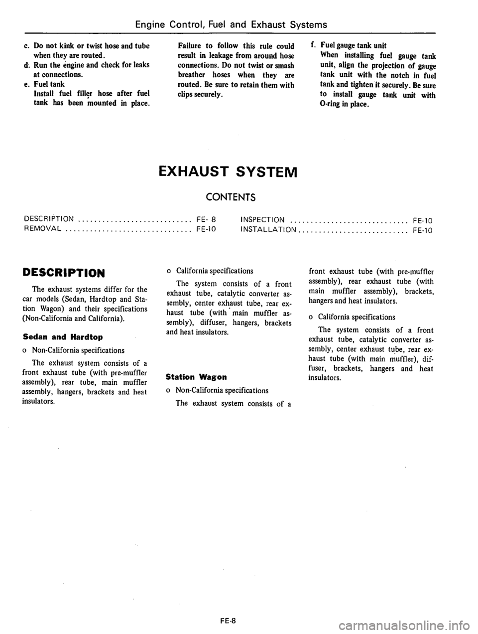 DATSUN 610 1975  Service Manual 